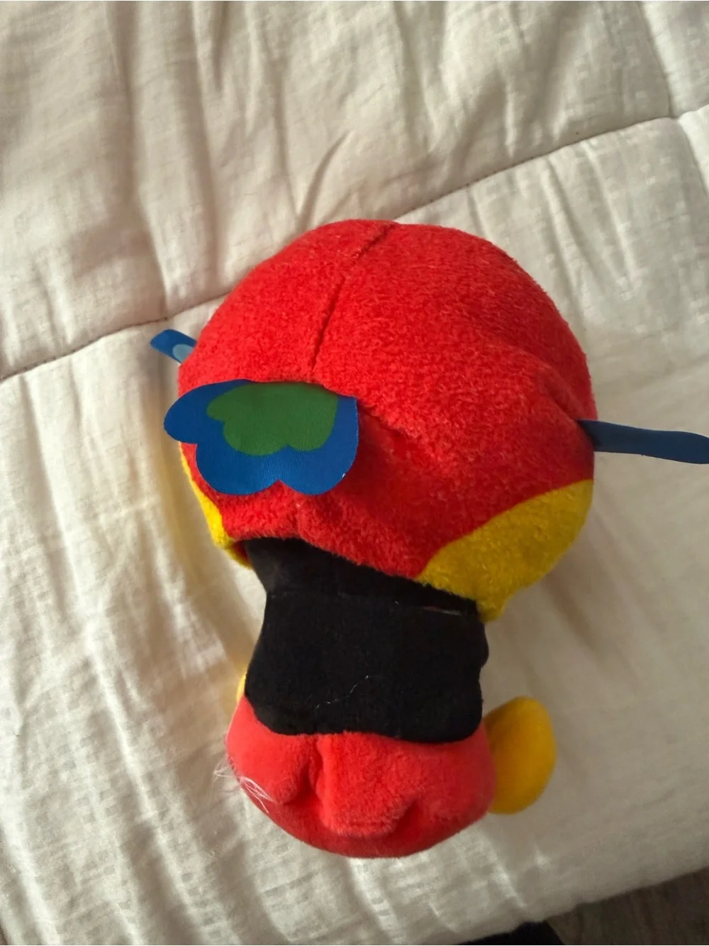 Disney Mickey Plush in Red and Yellow Bird Hoodie